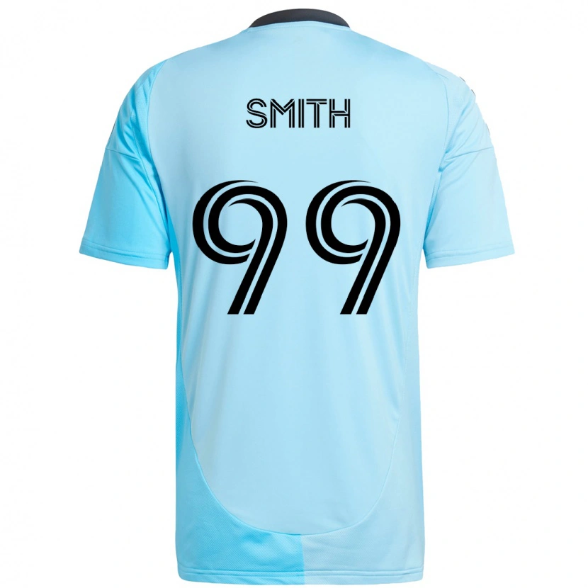 Danxen Børn Jordan Adebayo-Smith #99 Sort Blå Udebane Spillertrøjer 2025/26 Trøje T-Shirt