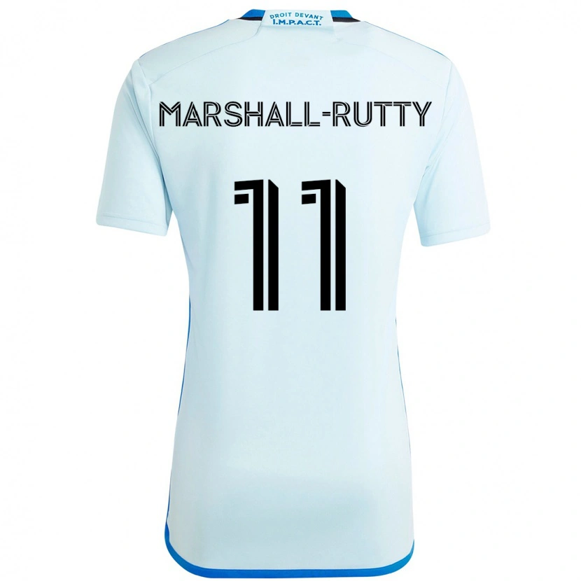 Danxen Børn Jahkeele Marshall-Rutty #11 Mørkeblå Sort Udebane Spillertrøjer 2025/26 Trøje T-Shirt