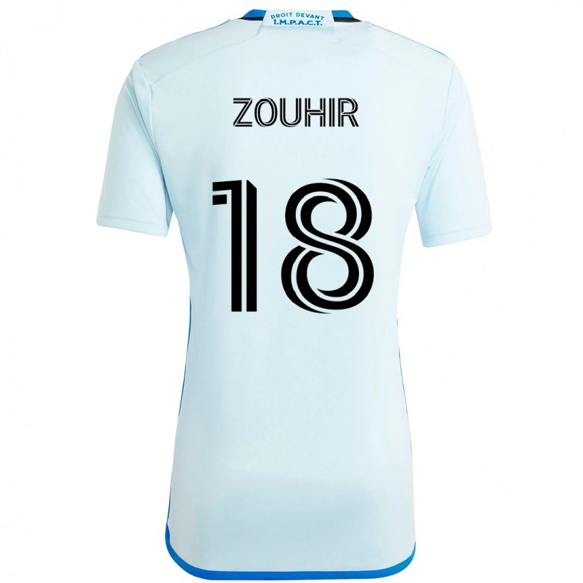 Danxen Børn Rida Zouhir #18 Mørkeblå Sort Udebane Spillertrøjer 2025/26 Trøje T-Shirt