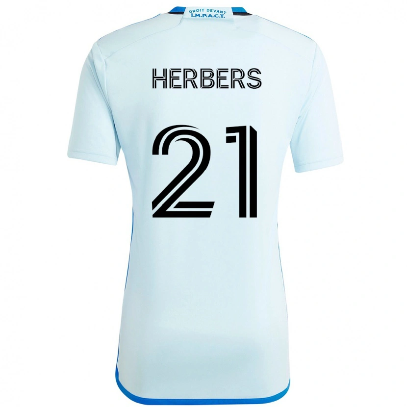 Danxen Børn Fabian Herbers #21 Mørkeblå Sort Udebane Spillertrøjer 2025/26 Trøje T-Shirt