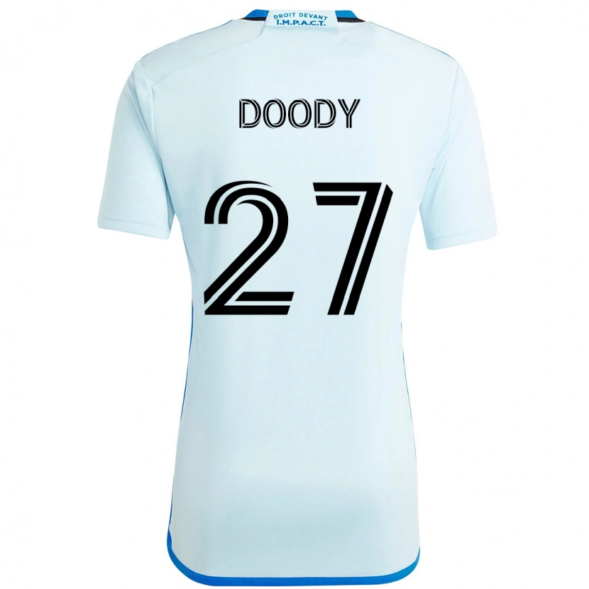 Danxen Børn Grayson Doody #27 Mørkeblå Sort Udebane Spillertrøjer 2025/26 Trøje T-Shirt