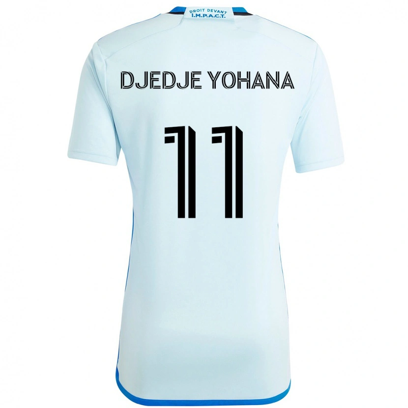 Danxen Børn Kabie Djedje Yohana #11 Mørkeblå Sort Udebane Spillertrøjer 2025/26 Trøje T-Shirt