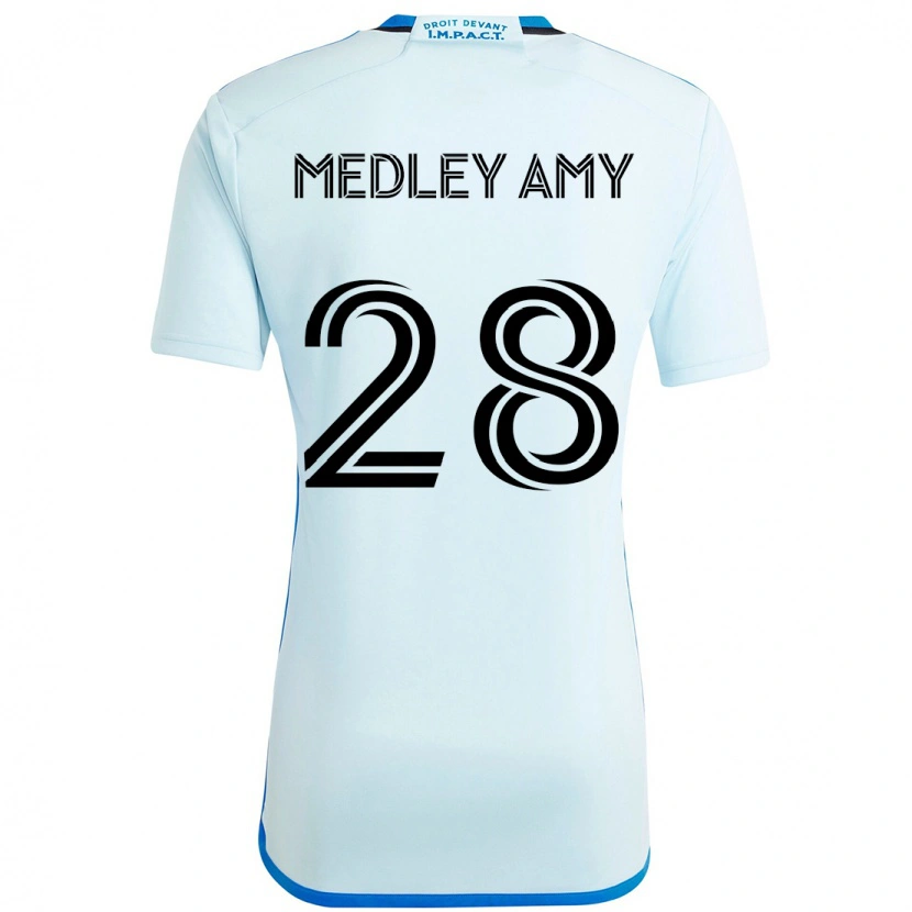 Danxen Børn Medley Amy #28 Mørkeblå Sort Udebane Spillertrøjer 2025/26 Trøje T-Shirt
