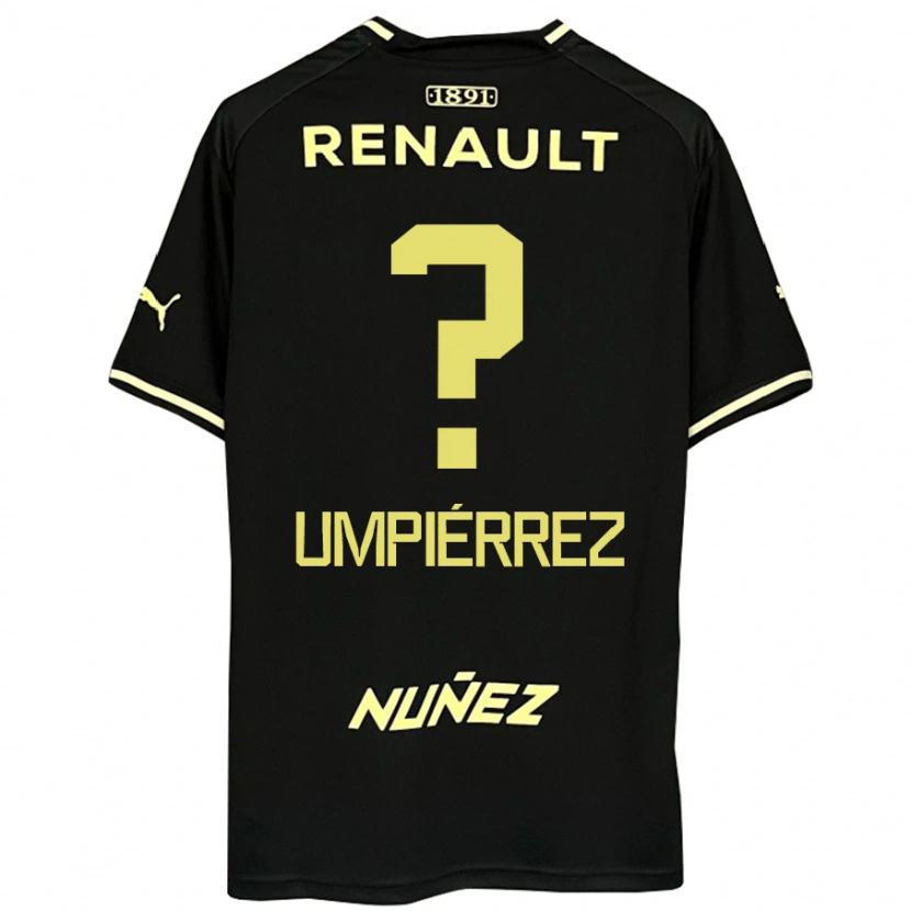 Danxen Børn Leandro Umpiérrez #0 Gul Sort Udebane Spillertrøjer 2025/26 Trøje T-Shirt