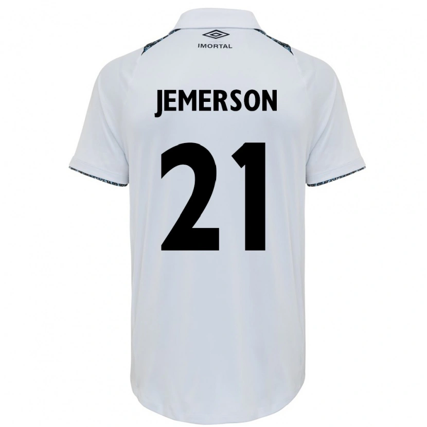 Danxen Børn Jemerson #21 Blå Sort Hvid Udebane Spillertrøjer 2025/26 Trøje T-Shirt