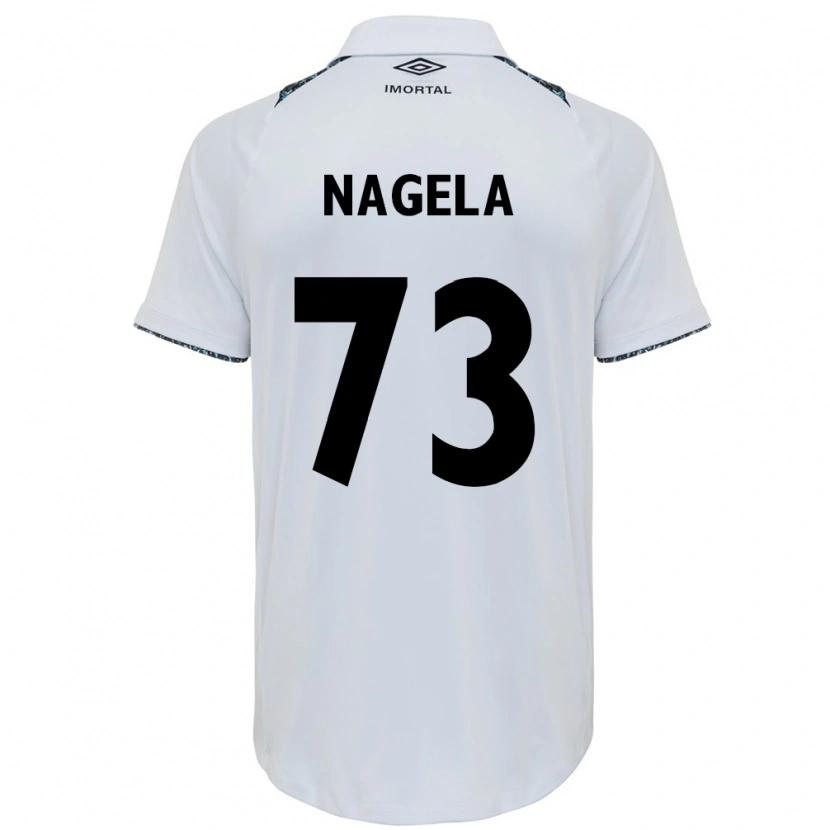 Danxen Børn Nágela #73 Blå Sort Hvid Udebane Spillertrøjer 2025/26 Trøje T-Shirt