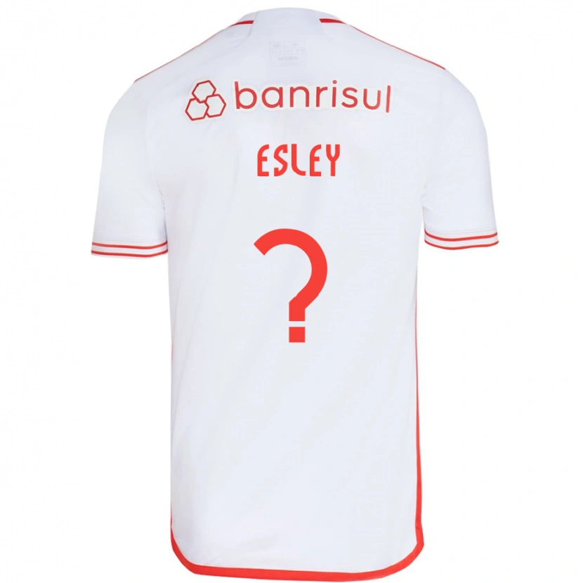 Danxen Børn Esley #0 Rød Hvid Udebane Spillertrøjer 2025/26 Trøje T-Shirt
