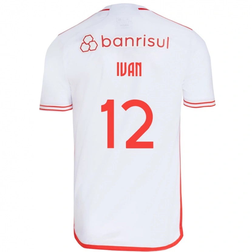 Danxen Børn Ivan #12 Rød Hvid Udebane Spillertrøjer 2025/26 Trøje T-Shirt