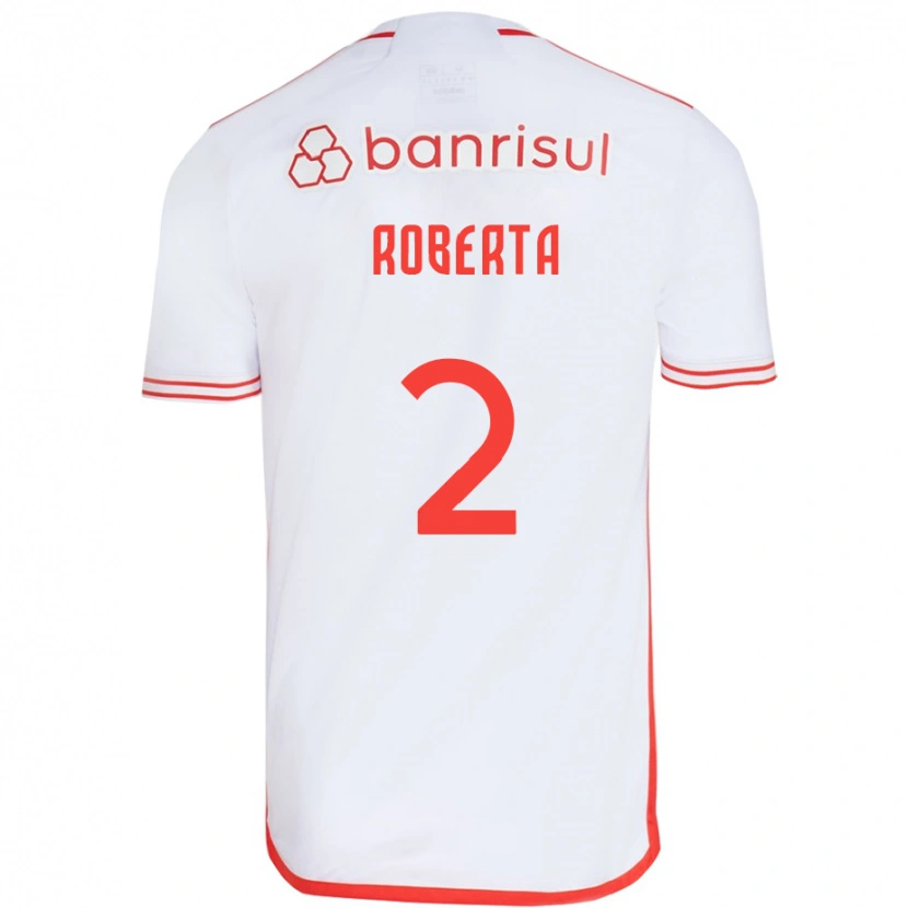 Danxen Børn Roberta #2 Rød Hvid Udebane Spillertrøjer 2025/26 Trøje T-Shirt