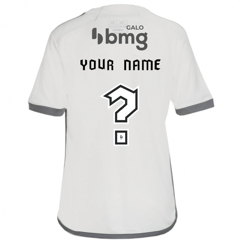 Danxen Børn Dit Navn #0 Hvid Sort Udebane Spillertrøjer 2025/26 Trøje T-Shirt