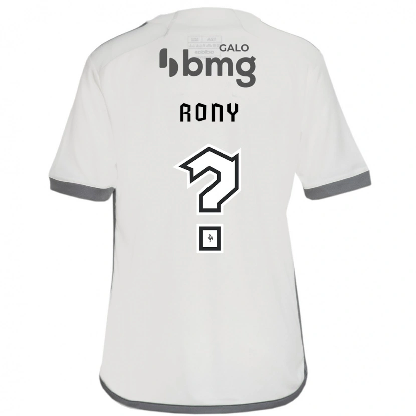 Danxen Børn Rony #0 Hvid Sort Udebane Spillertrøjer 2025/26 Trøje T-Shirt