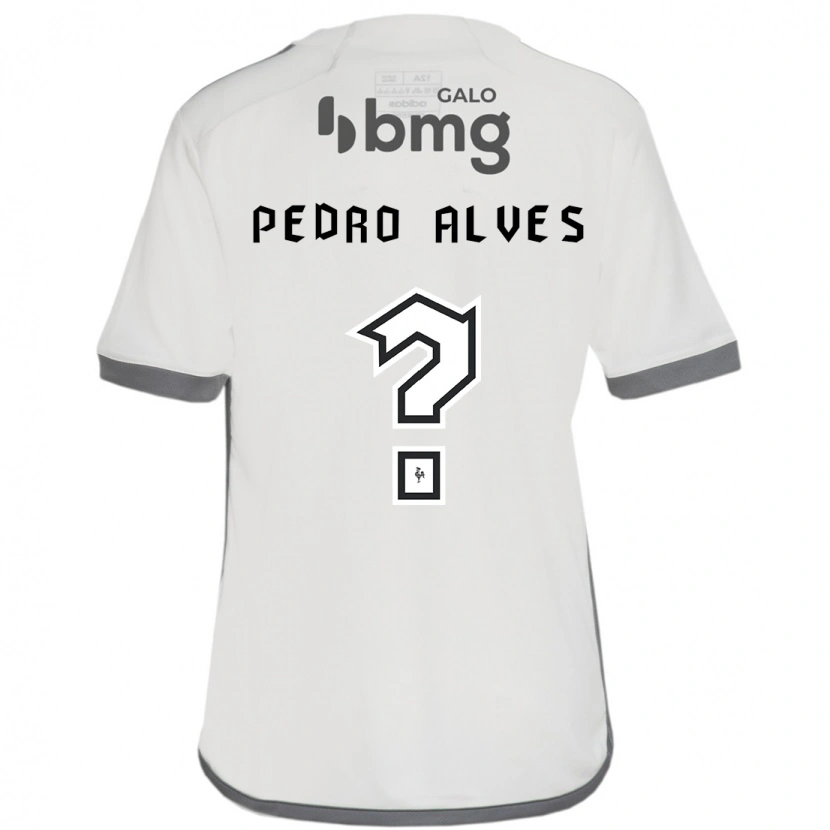 Danxen Børn Pedro Alves #0 Hvid Sort Udebane Spillertrøjer 2025/26 Trøje T-Shirt