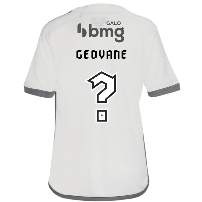 Danxen Børn Geovane #0 Off White Udebane Spillertrøjer 2025/26 Trøje T-Shirt