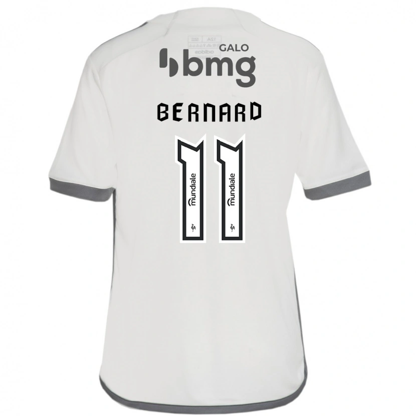 Danxen Børn Bernard #11 Hvid Sort Udebane Spillertrøjer 2025/26 Trøje T-Shirt
