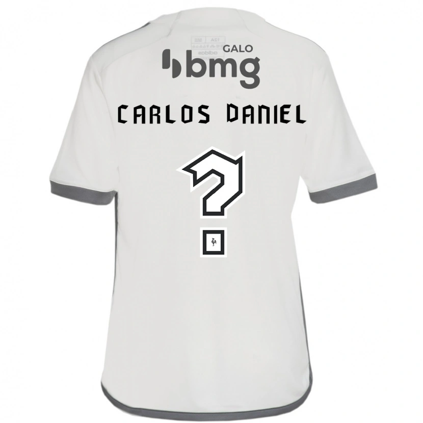Danxen Børn Carlos Daniel #0 Hvid Sort Udebane Spillertrøjer 2025/26 Trøje T-Shirt