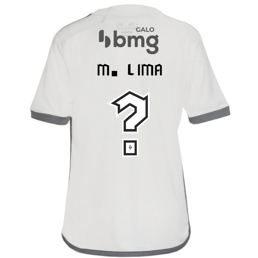 Danxen Børn Matheus Lima #0 Hvid Sort Udebane Spillertrøjer 2025/26 Trøje T-Shirt