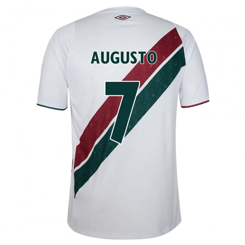 Danxen Børn Renato Augusto #7 Grøn Maroon Hvid Udebane Spillertrøjer 2025/26 Trøje T-Shirt