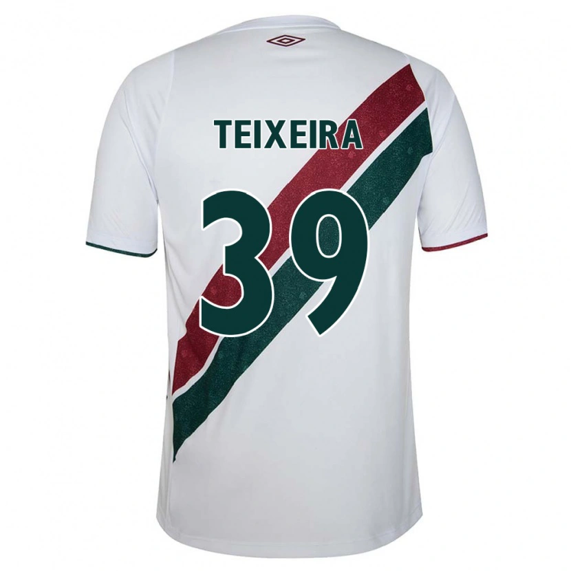 Danxen Børn Gabriel Teixeira #39 Grøn Maroon Hvid Udebane Spillertrøjer 2025/26 Trøje T-Shirt