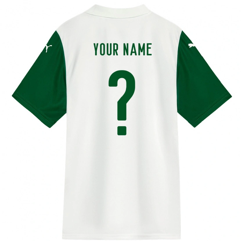 Danxen Børn Dit Navn #0 Grøn Hvid Udebane Spillertrøjer 2025/26 Trøje T-Shirt