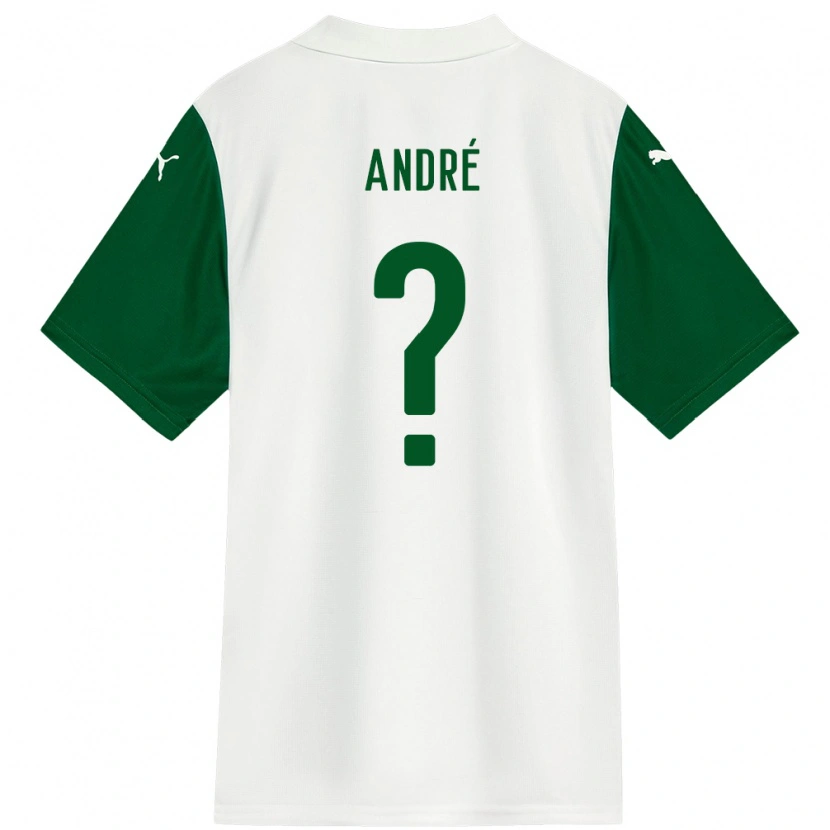 Danxen Børn Vitor André #0 Grøn Hvid Udebane Spillertrøjer 2025/26 Trøje T-Shirt