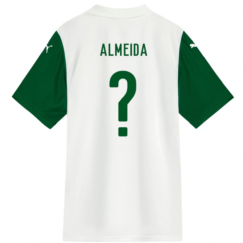 Danxen Børn Pedro Almeida #0 Grøn Hvid Udebane Spillertrøjer 2025/26 Trøje T-Shirt