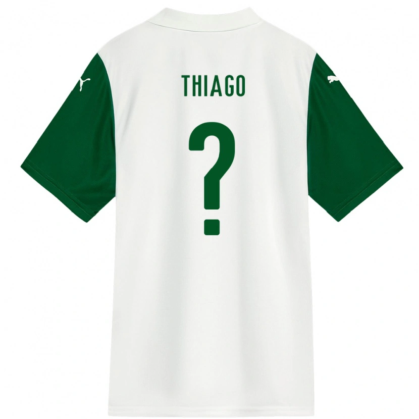 Danxen Børn Thiago #0 Grøn Hvid Udebane Spillertrøjer 2025/26 Trøje T-Shirt