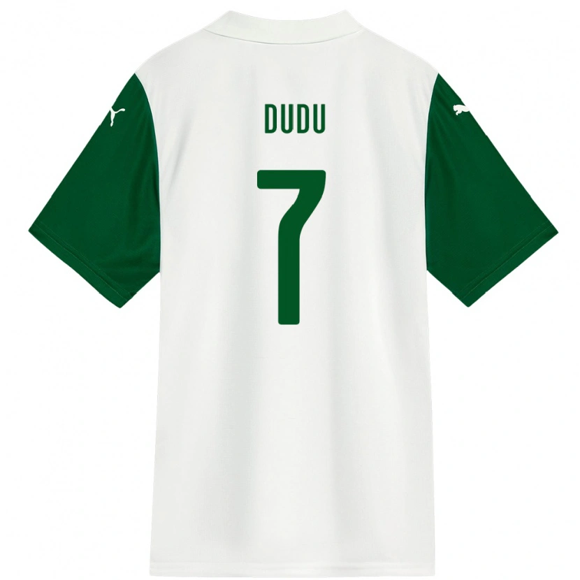 Danxen Børn Dudu #7 Grøn Hvid Udebane Spillertrøjer 2025/26 Trøje T-Shirt