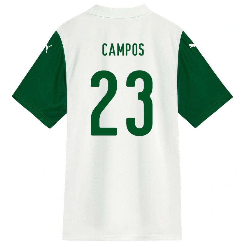 Danxen Børn Victor Campos #23 Grøn Hvid Udebane Spillertrøjer 2025/26 Trøje T-Shirt