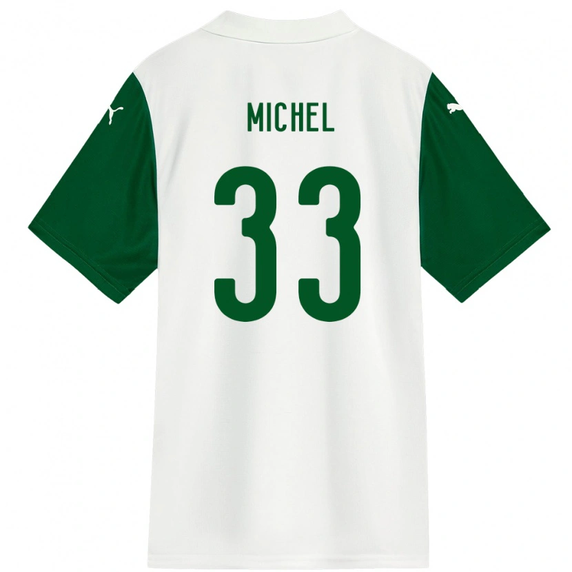 Danxen Børn Michel #33 Grøn Hvid Udebane Spillertrøjer 2025/26 Trøje T-Shirt