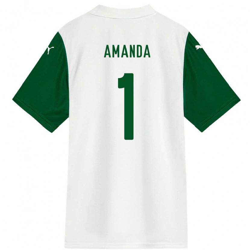 Danxen Børn Amanda #1 Grøn Hvid Udebane Spillertrøjer 2025/26 Trøje T-Shirt