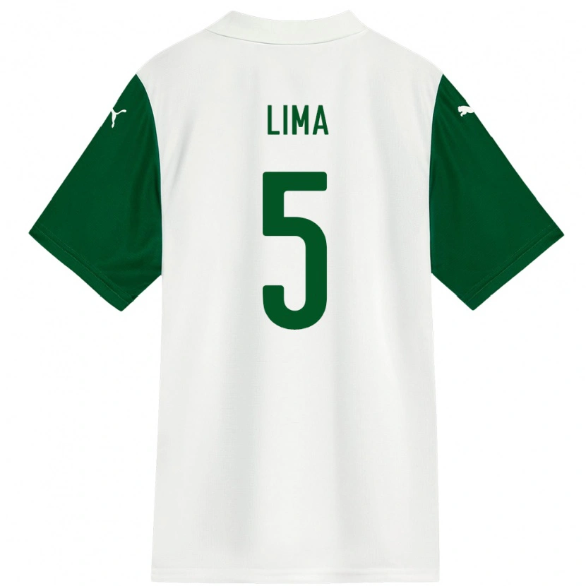 Danxen Børn Ingryd Lima #5 Grøn Hvid Udebane Spillertrøjer 2025/26 Trøje T-Shirt