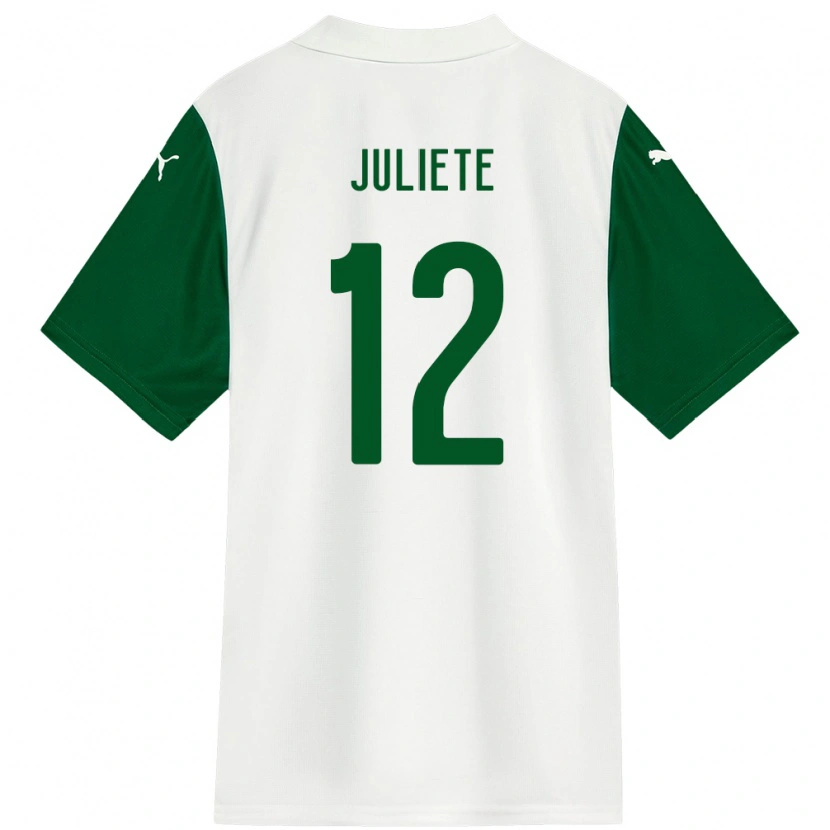 Danxen Børn Juliete #12 Grøn Hvid Udebane Spillertrøjer 2025/26 Trøje T-Shirt