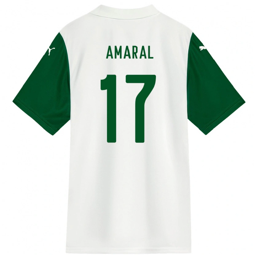 Danxen Børn Isadora Amaral #17 Grøn Hvid Udebane Spillertrøjer 2025/26 Trøje T-Shirt