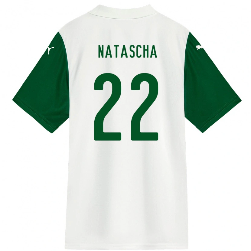 Danxen Børn Natascha #22 Grøn Hvid Udebane Spillertrøjer 2025/26 Trøje T-Shirt