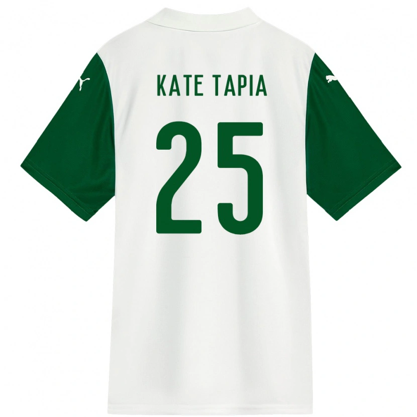 Danxen Børn Kate Tapia #25 Grøn Hvid Udebane Spillertrøjer 2025/26 Trøje T-Shirt
