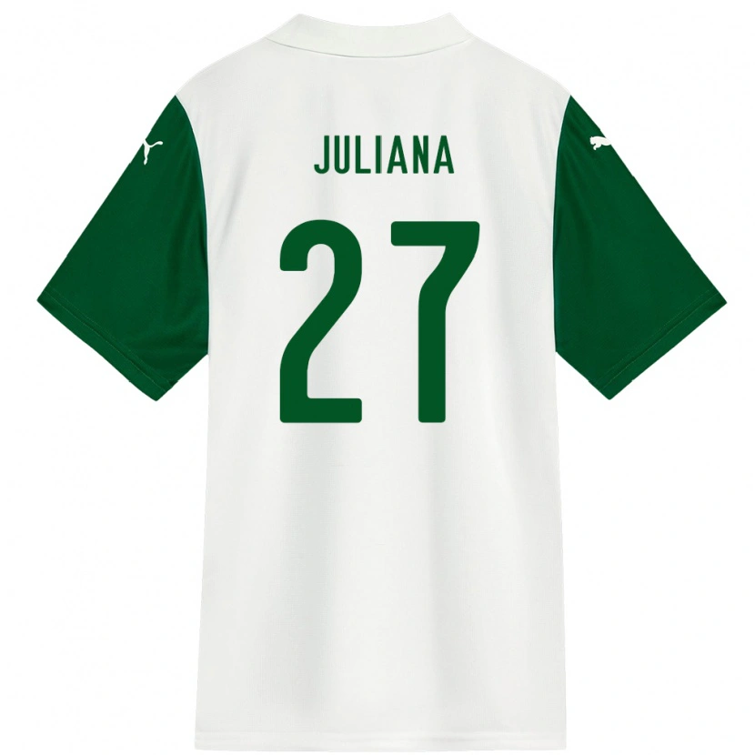 Danxen Børn Juliana #27 Grøn Hvid Udebane Spillertrøjer 2025/26 Trøje T-Shirt