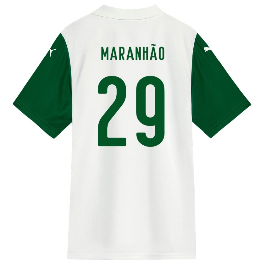 Danxen Børn Taina Maranhão #29 Grøn Hvid Udebane Spillertrøjer 2025/26 Trøje T-Shirt