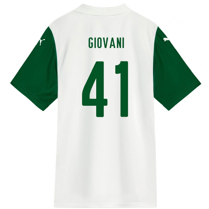 Danxen Børn Giovani #41 Grøn Hvid Udebane Spillertrøjer 2025/26 Trøje T-Shirt