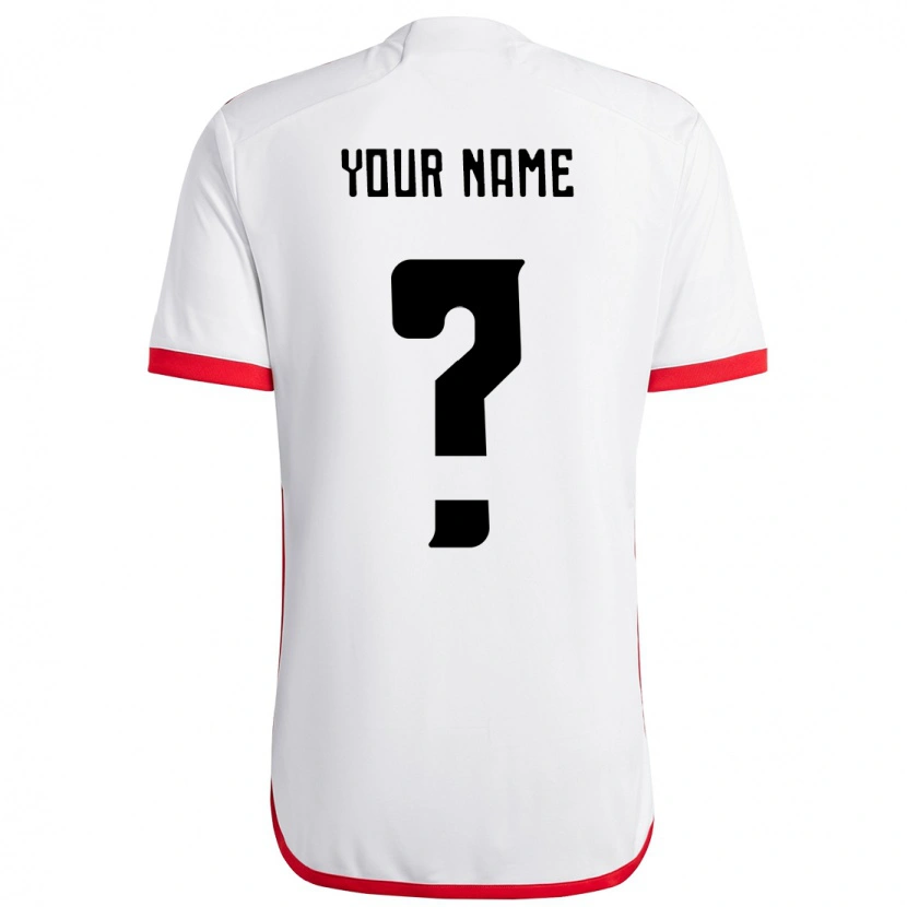Danxen Børn Dit Navn #0 Rød Sort Udebane Spillertrøjer 2025/26 Trøje T-Shirt