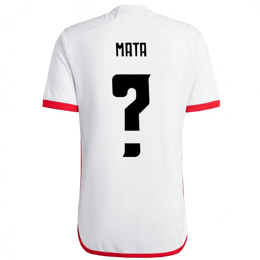 Danxen Børn Da Mata #0 Rød Sort Udebane Spillertrøjer 2025/26 Trøje T-Shirt
