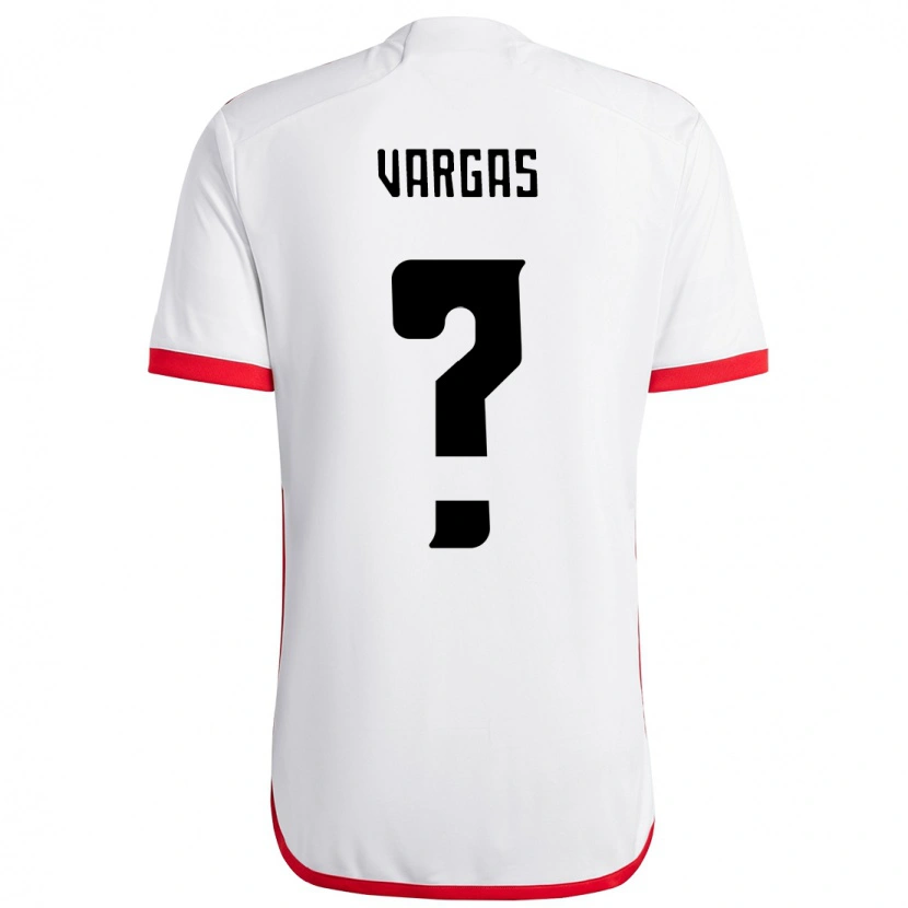 Danxen Børn Rafael Vargas #0 Rød Sort Udebane Spillertrøjer 2025/26 Trøje T-Shirt