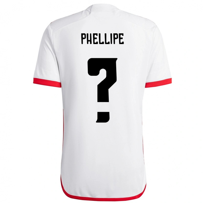 Danxen Børn Phellipe #0 Rød Sort Udebane Spillertrøjer 2025/26 Trøje T-Shirt