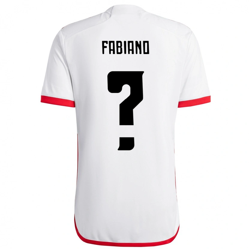 Danxen Børn Fabiano #0 Rød Sort Udebane Spillertrøjer 2025/26 Trøje T-Shirt