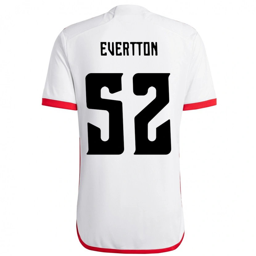 Danxen Børn Evertton Araújo #52 Rød Sort Udebane Spillertrøjer 2025/26 Trøje T-Shirt