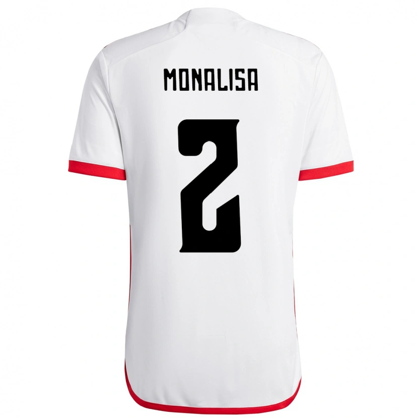 Danxen Børn Monalisa #2 Rød Sort Udebane Spillertrøjer 2025/26 Trøje T-Shirt