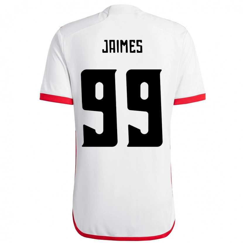 Danxen Børn Sole Jaimes #99 Rød Sort Udebane Spillertrøjer 2025/26 Trøje T-Shirt