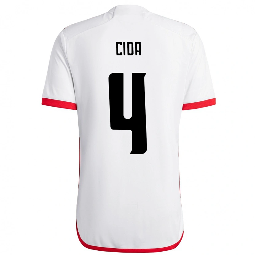 Danxen Børn Cida #4 Rød Sort Udebane Spillertrøjer 2025/26 Trøje T-Shirt