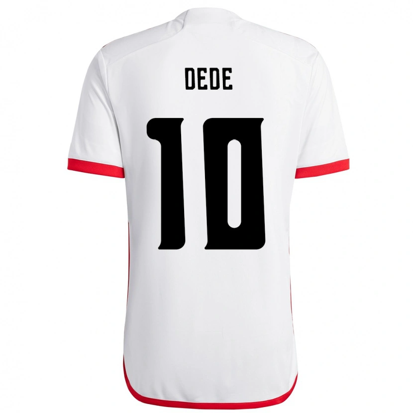 Danxen Børn Andressa Dede #10 Rød Sort Udebane Spillertrøjer 2025/26 Trøje T-Shirt