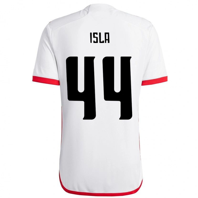 Danxen Børn Mauricio Isla #44 Rød Sort Udebane Spillertrøjer 2025/26 Trøje T-Shirt