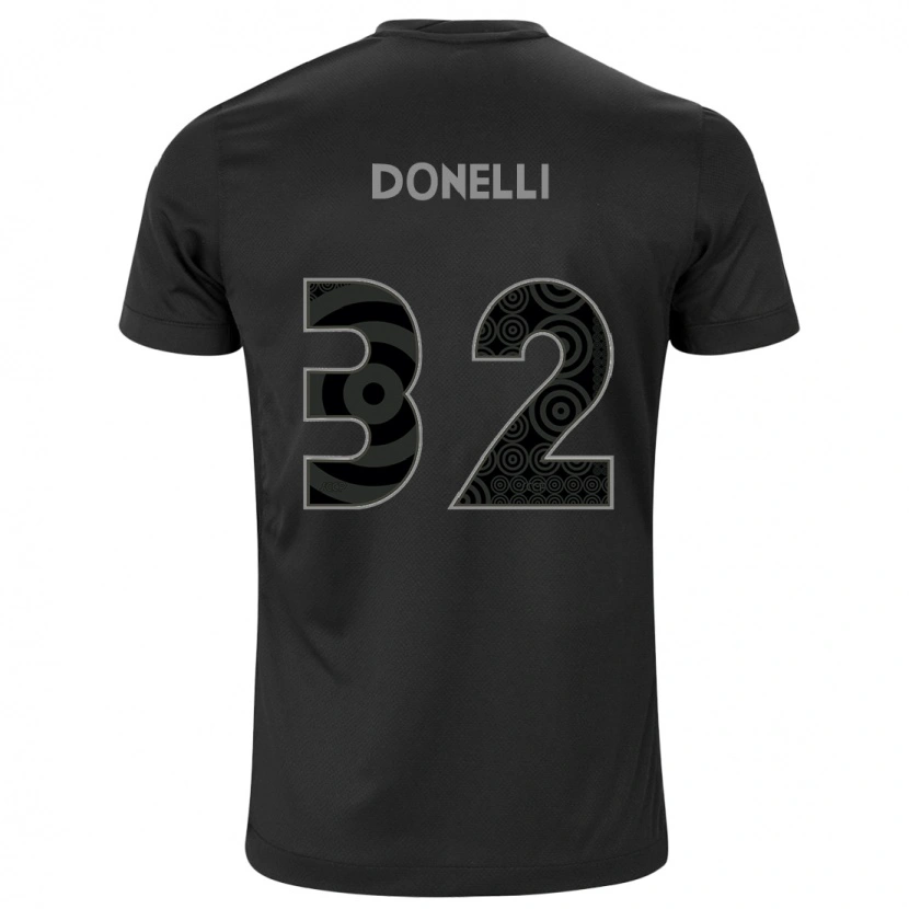 Danxen Børn Matheus Donelli #32 Hvid Sort Udebane Spillertrøjer 2025/26 Trøje T-Shirt